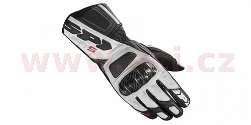 rukavice STR5, SPIDI - Itálie (bílé/černé)